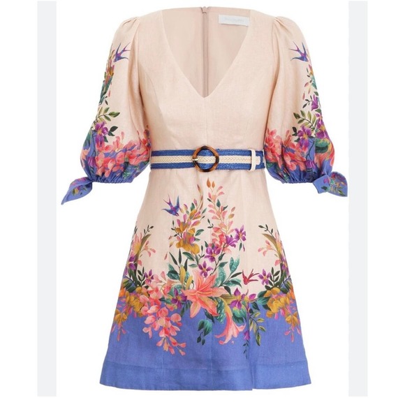 Zimmermann Tropicana Tie Sleeve Dress - Picture 4 of 11